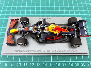 全新促 SPARK F1 车模 1/43 2021 RB16B 佩雷兹 墨西哥 季军
