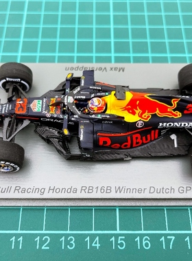 全新 SPARK F1 车模 1/43 2021 RB16B 维斯塔潘 荷兰 第1名