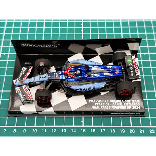 全新 迷你切 F1 车模 1/43 2024 VCARB01 里卡多 新加坡