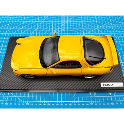 一物一拍 IG 跑车 车模 1/18 RX-7  Speed A-spec (FD3S) Yellow