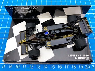 一物一拍 迷你切 F1 车模 1/43 1986 98T 邓弗里斯