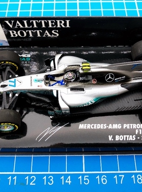 一物一拍 迷你切 F1 车模 1/43 2017 W08 博塔斯 西班牙