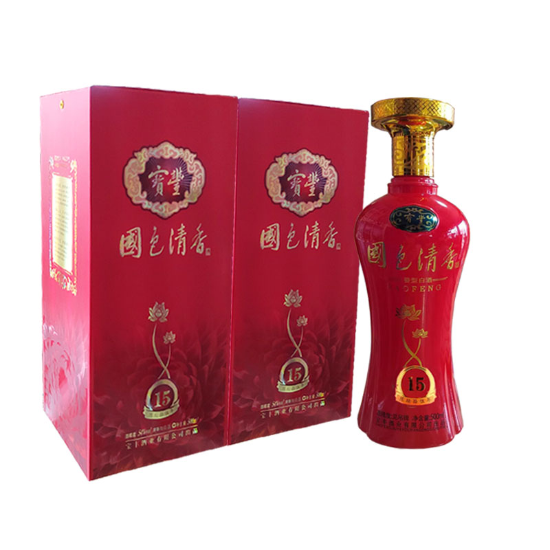 【保真包老】2013年54度清香型白酒宝丰酒国色清香15年500毫升/瓶
