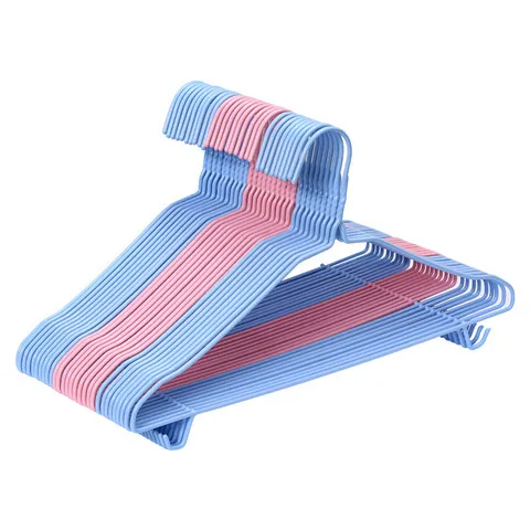 个带钩40cm浸塑衣架加粗10*