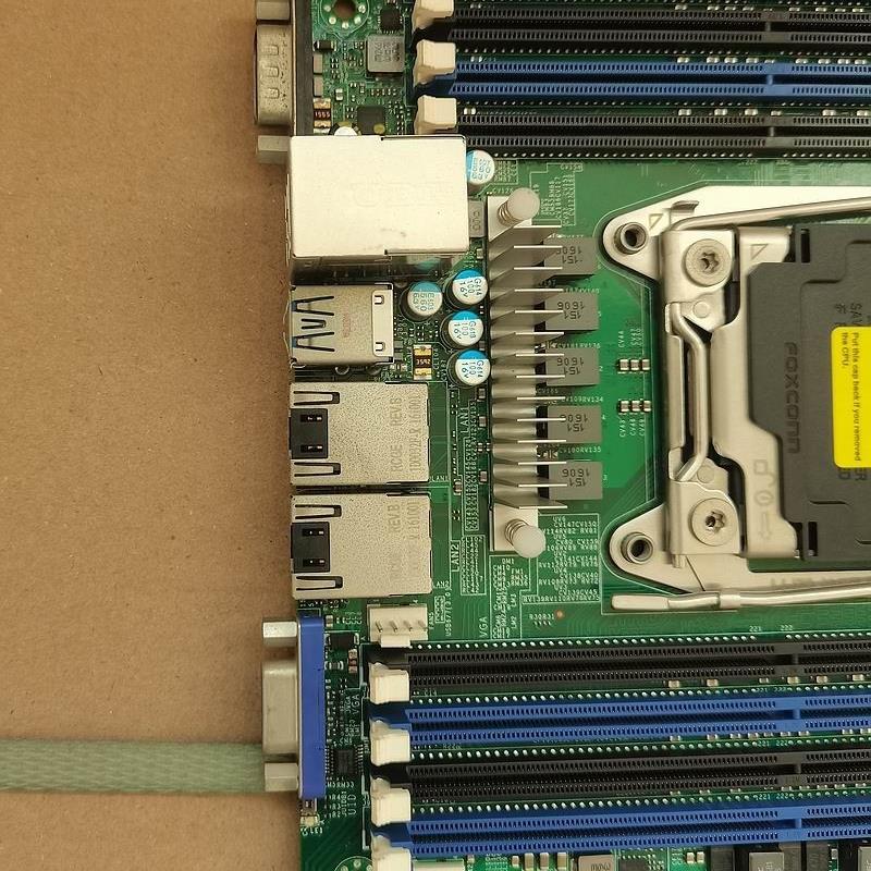 超微X10DRI C612芯片 X99 DDR4双路服务器主板 16X 设备机主板