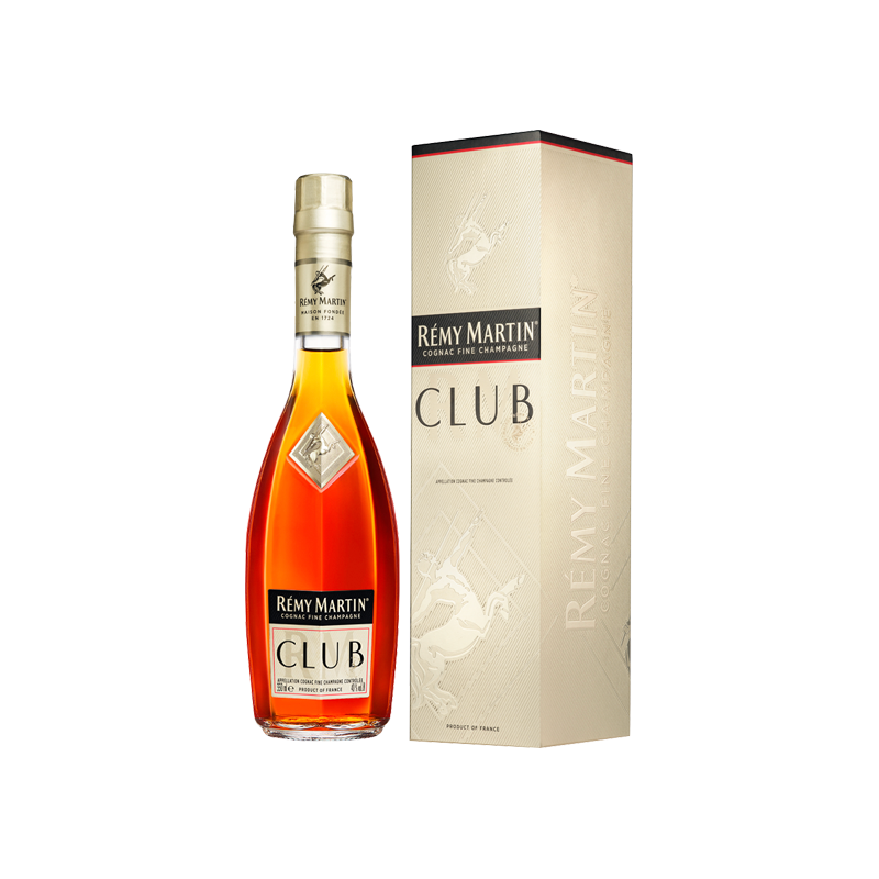 【品牌旗舰】法国人头马CLUB优质香槟区干邑白兰地350ml*24瓶酒