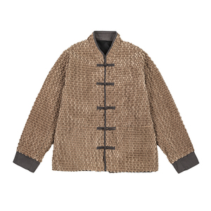 秋冬日系唐装民族风灯芯绒布扣夹克汉服风外套 JK81 P115图片