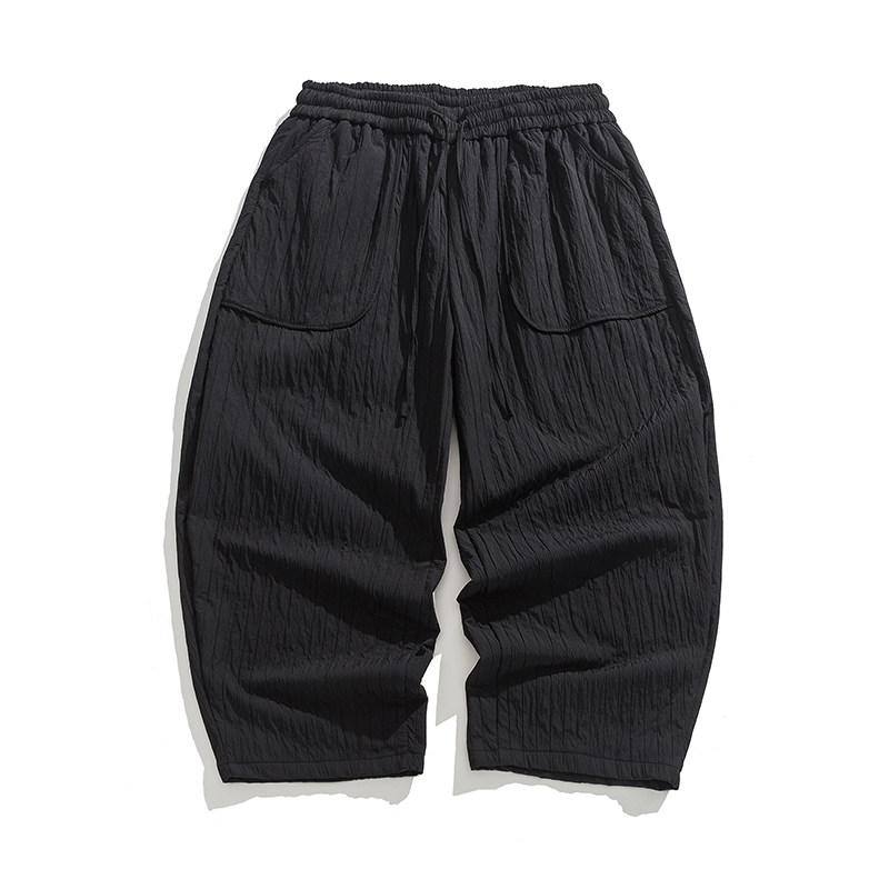 秋冬加绒加厚新中式棉裤纯色厚汉服搭配风棉裤K193P85，男装棉裤，电商B375