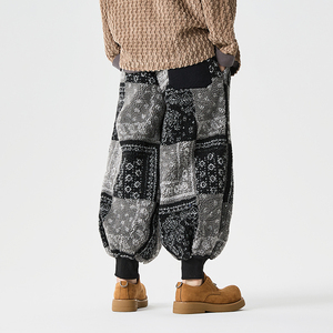 秋冬汉服加绒加厚复古古风收口毛绒风休闲裤 K212 P85图片