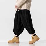 25年冬季大码新中式加绒厚针织日系风收口休闲裤K169P75，男装卫衣，电商B375