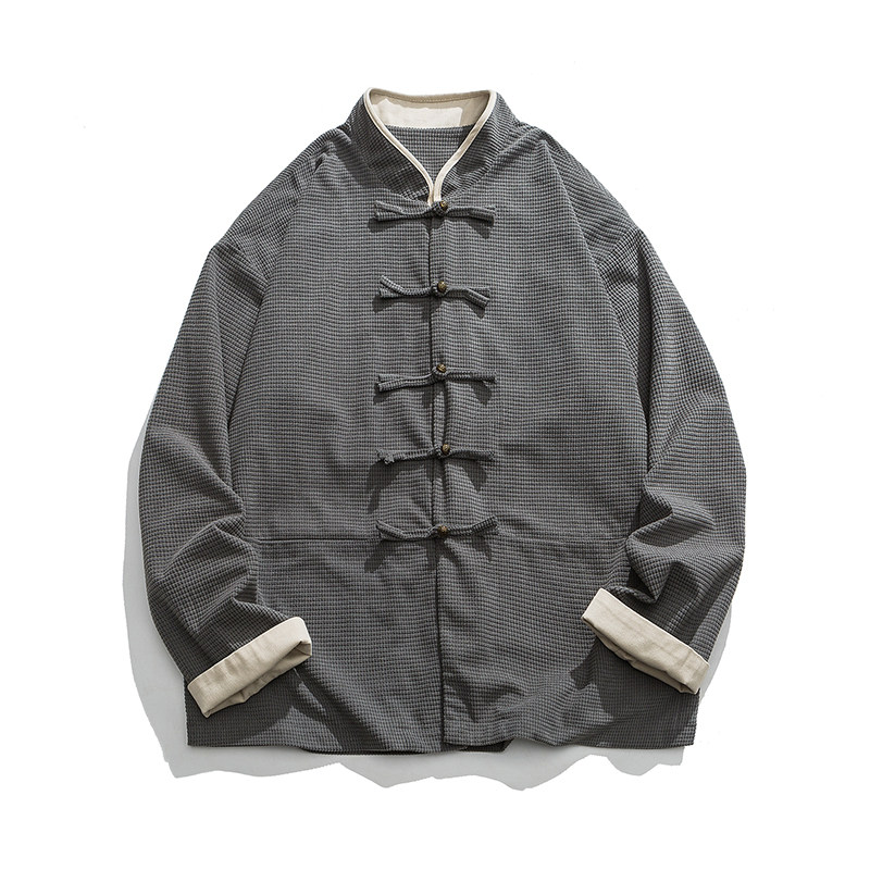秋冬厚外套复古太极服汉服改良唐装风中式夹克 JK47 P100图片
