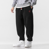 2025加大码宽松加绒加厚唐装汉服太极裤风休闲裤K121P70，男装民族服装，电商B375