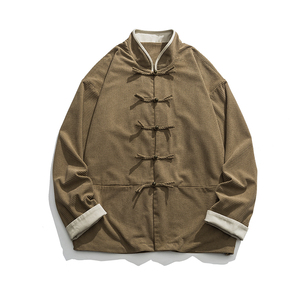 秋冬厚外套复古太极服汉服改良唐装风中式夹克 JK47 P100图片