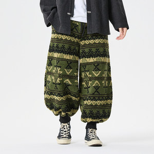 秋冬汉服加绒加厚复古古风收口毛绒风休闲裤 K212 P85图片