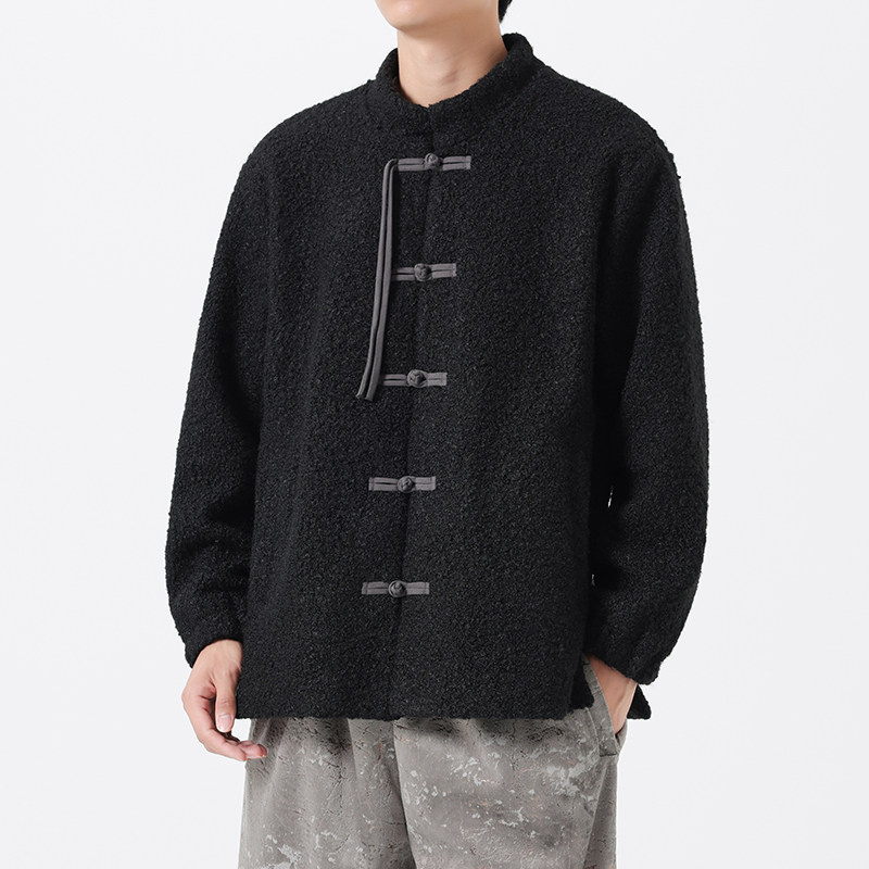 25加大码宽松立领中式古风日系潮唐装风棉衣JK72P125,男装棉衣,电商B375