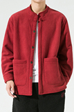 24年宽松加大码厚加绒布扣棉服风打底棉衣JK37P100，男装棉衣，电商B375