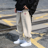 2025加绒加厚复古太极收口休闲裤风加绒休闲裤K121P70，男装卫衣，电商B375