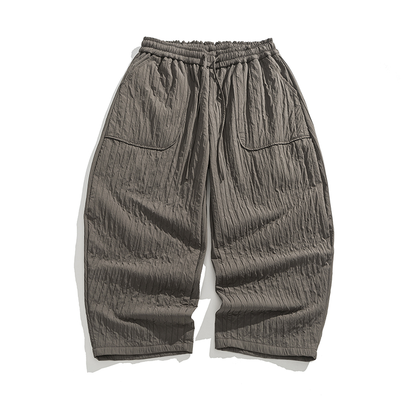 2025平铺实物图加绒加厚宽松中式风灯笼休闲裤K193P85，男装卫衣，电商B375