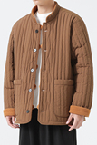 冬立领唐装汉服盘扣新中式港风两面穿风棉衣JK57P165，男装棉衣，电商B375