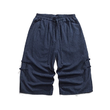 夏汉服唐装风两件套麻宽松店主风直筒麻布休闲裤k179F75，男装民族服装，电商B375