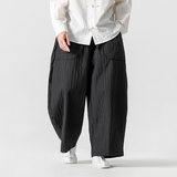 二四年加棉加绒保暖汉服休闲垮裤厚风休闲裤K193P85，男装棉衣，电商B375