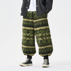 秋冬汉服加绒加厚复古古风收口毛绒风休闲裤 K212 P85图片