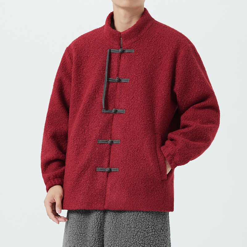 冬季款立领加厚棉衣风汉服加大码复古太极棉衣JK72P125,男装棉衣,电商B375