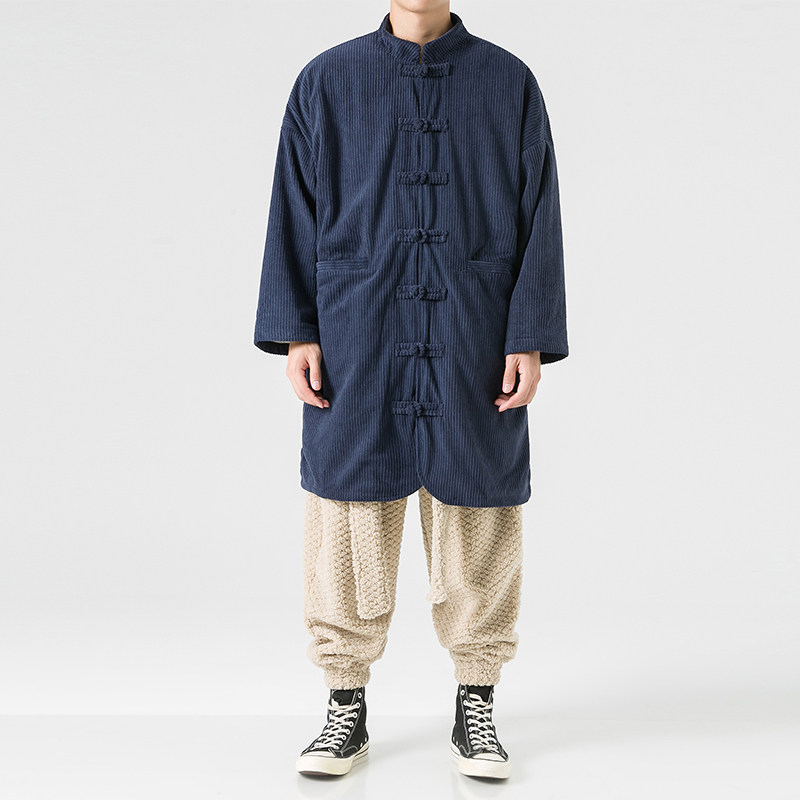 2024大码宽松直筒立领新中式日系厚加绒风棉服 JK54 P150图片