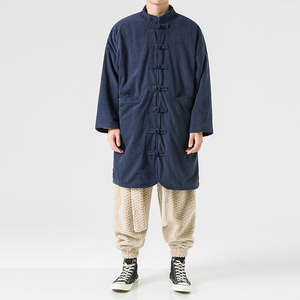 2024大码宽松直筒立领新中式日系厚加绒风棉服 JK54 P150图片