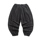 春夏季店主风纯色灯笼麻裤风唐装纯色麻料休闲裤K149F70，男装民族服装，电商B375