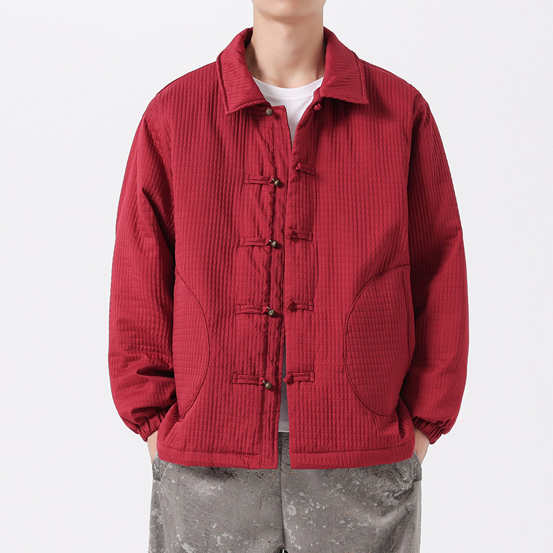 冬季太极服日系加大码加棉厚中式风棉衣外套JK71P130,男装棉衣,电商B375