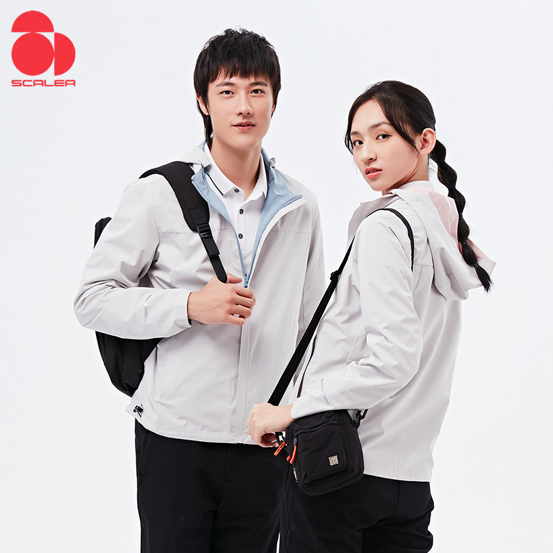 思凯乐新款男女两面穿单层风衣