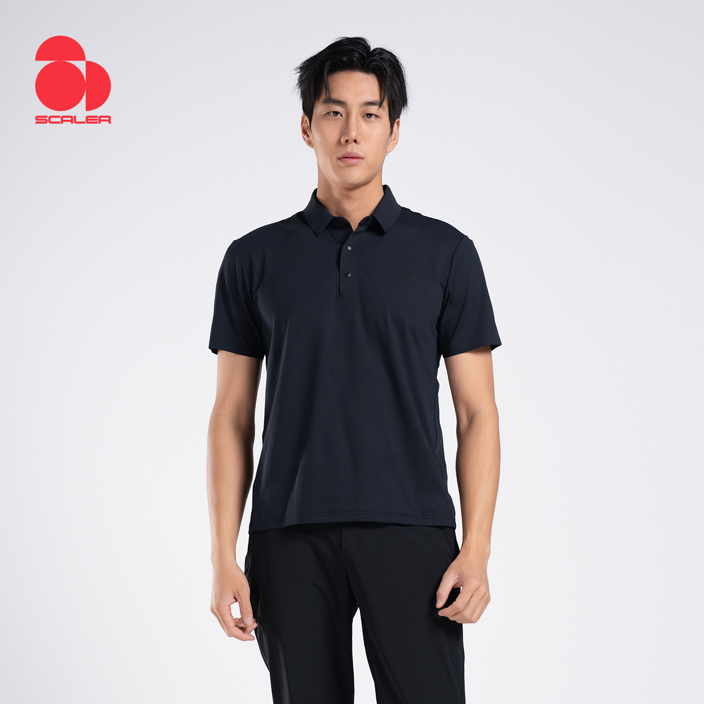 SCALER思凯乐户外26夏季商务翻领POLO衫男士短袖速干防晒T恤徒步