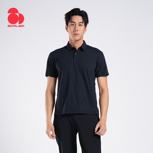 SCALER思凯乐户外26夏季商务翻领POLO衫男士短袖速干防晒T恤徒步