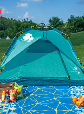 SCALER思凯乐新品户外野营露营防雨加厚3-4人全自动帐篷Z3423049