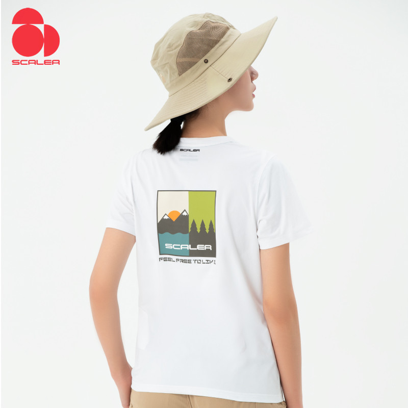 思凯乐户外圆领短袖文化衫