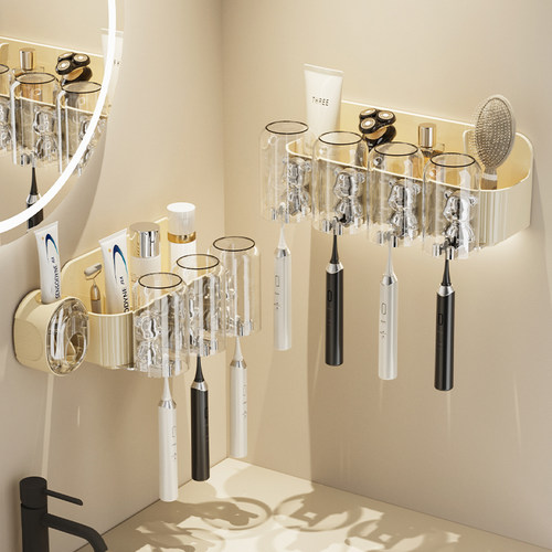 小熊牙刷置物架免打孔