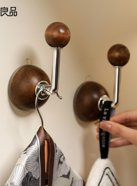 半岛良品真空吸盘挂钩免打孔门后挂衣钩强承重无痕浴室中古风粘钩
