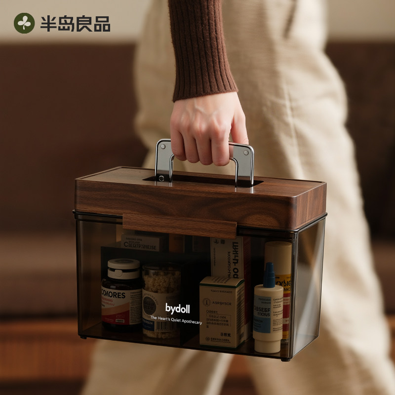 多层医药箱家用可分区大容量家庭药品药物收纳盒便携医疗箱急救箱