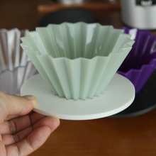 国产ORIGAMI手冲咖啡折纸滤杯托3D打印 PLA 树脂V60S号滴滤杯底座