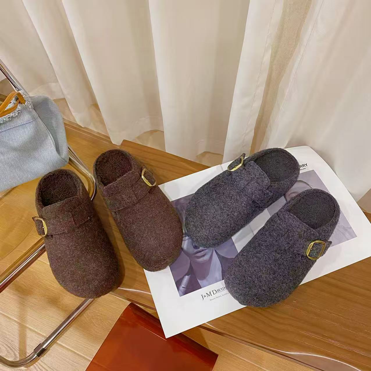 韩版时尚休闲包头女拖鞋