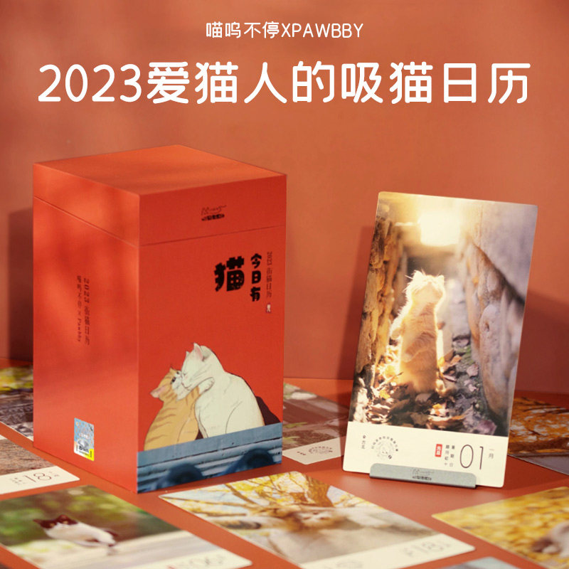 PAWBBY喵呜不停系列日历街猫日历创意日历摆件猫日历2023新年台历使用感如何?
