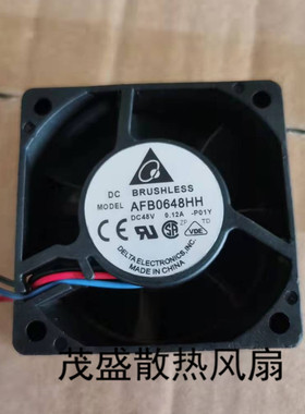 台达6CM 6025 48V 0.12A AFB0648HH 双滚珠 变频器服务器散热风扇