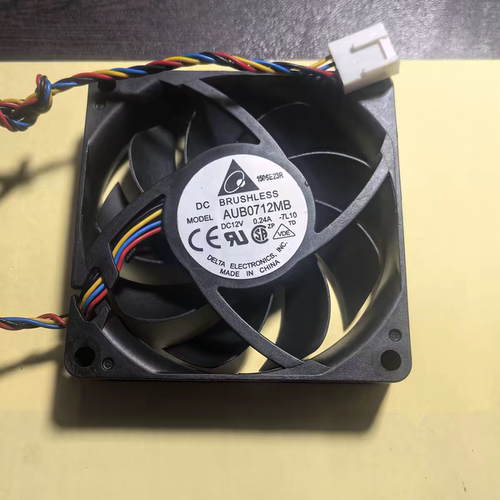 台达 AUB0712MB 7015 12V 0.24A 7CM CPU 超静音 4线PWM 散热风扇