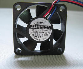 ADDA 4010 12V 0.10A 4CM 4厘米 滚珠 CPU 机箱风扇 AD0412HB-G76
