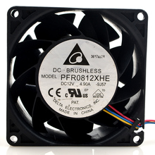 原装台达1.3万转12V 4.9A PFR0812XHE 8cm汽车增压8038超暴力风扇