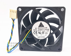 原装台达 AFB0712HHB 0.45A AMD CPU散热器 7厘米 4针PWM滚珠风扇