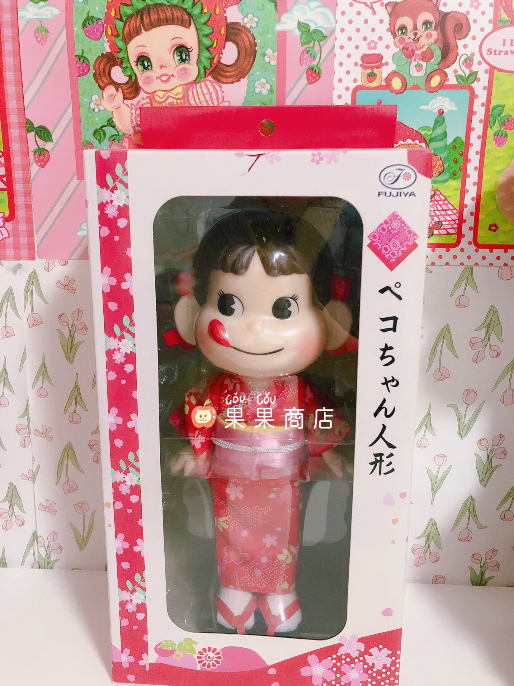 日本动漫周边不二家 牛奶妹 不二家 樱花和服