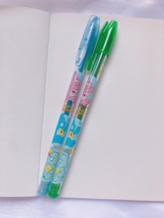 到货啦!动漫周边 日本昭和玩具 carebears 亮闪闪圆珠笔