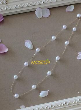 多种戴法多用日本代购akoya天然海水珍珠满天星项链路路通黄金白